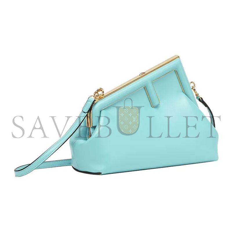 F**di first clutch bag blue 8bp129abvef1jtx (26*18*9.5cm)